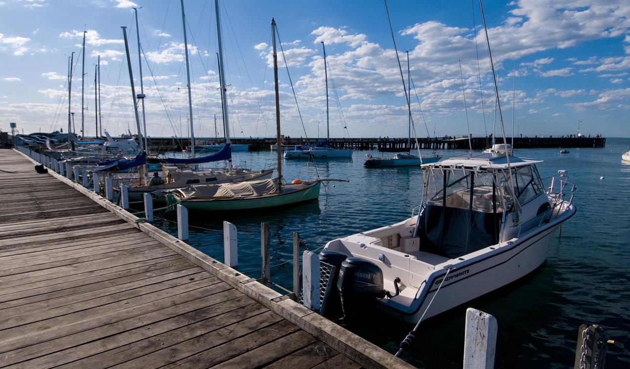 boats at a pier